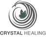 Crystal Healing Logo Circular Dragon with crystals